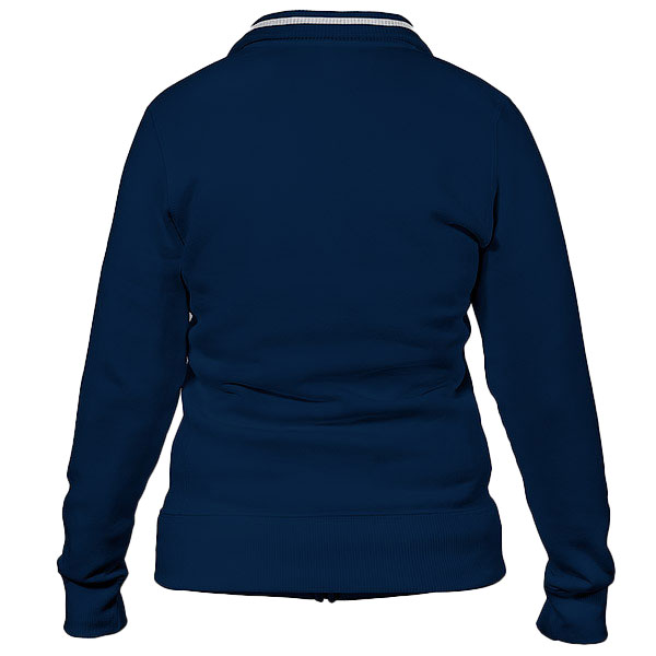 Sudadera Personalizada Cremallera Rayas Mujer Trasero